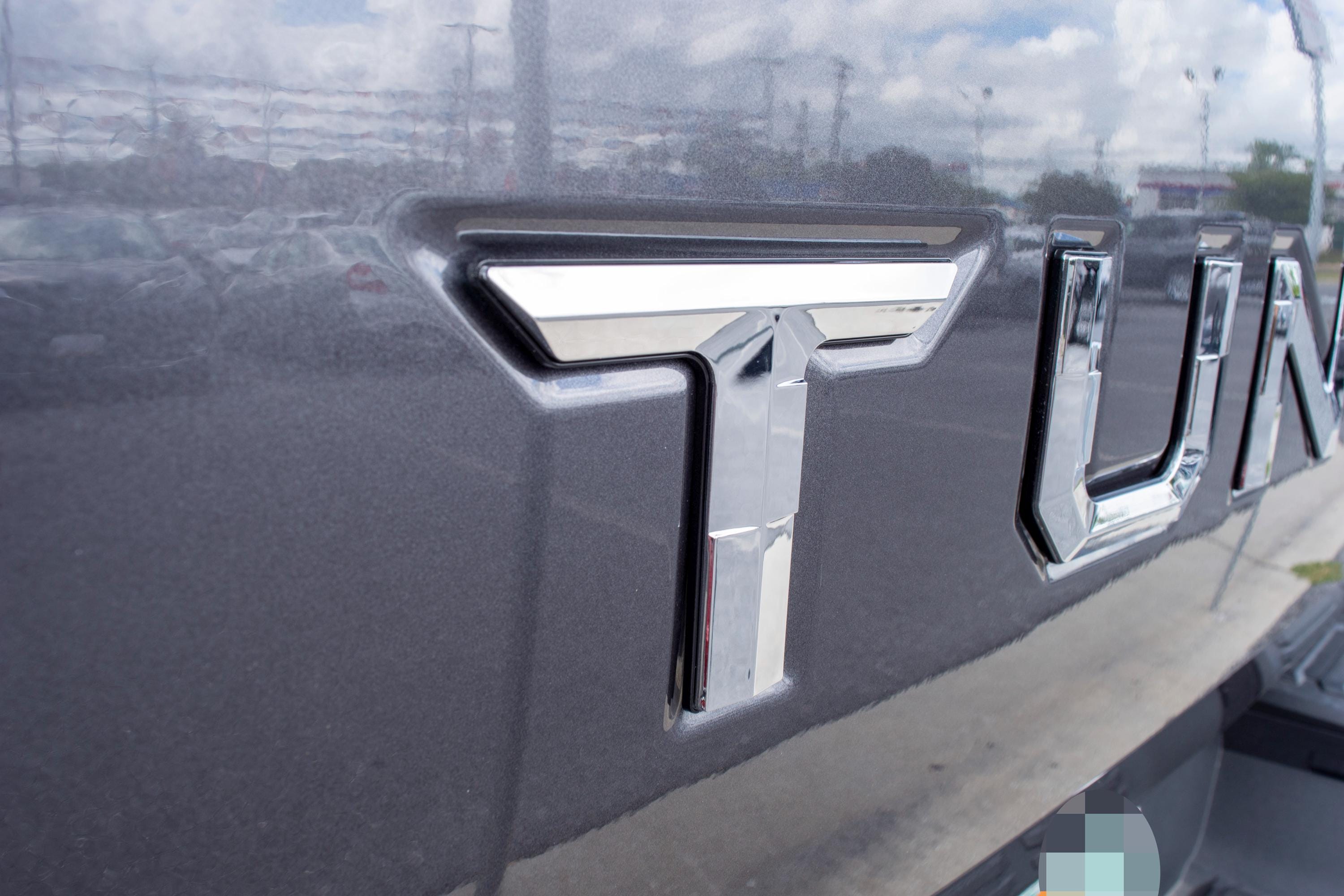 Chrome With Black Outline Premium 3D color matched Letters for 2022-2024 Tundra Front Bumper