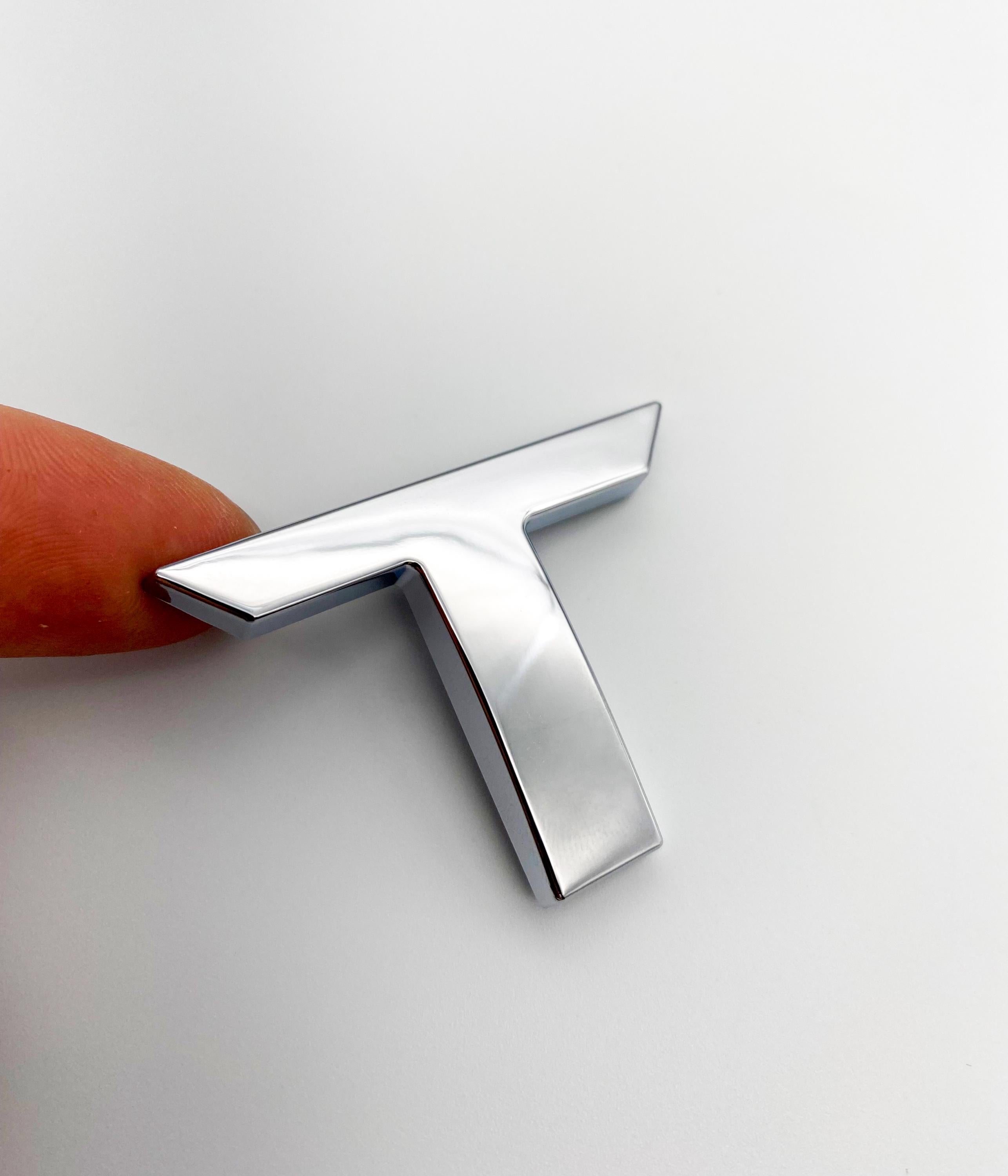 Chrome Premium 3D color matched Letters for 2022-2024 Tundra Front Bumper