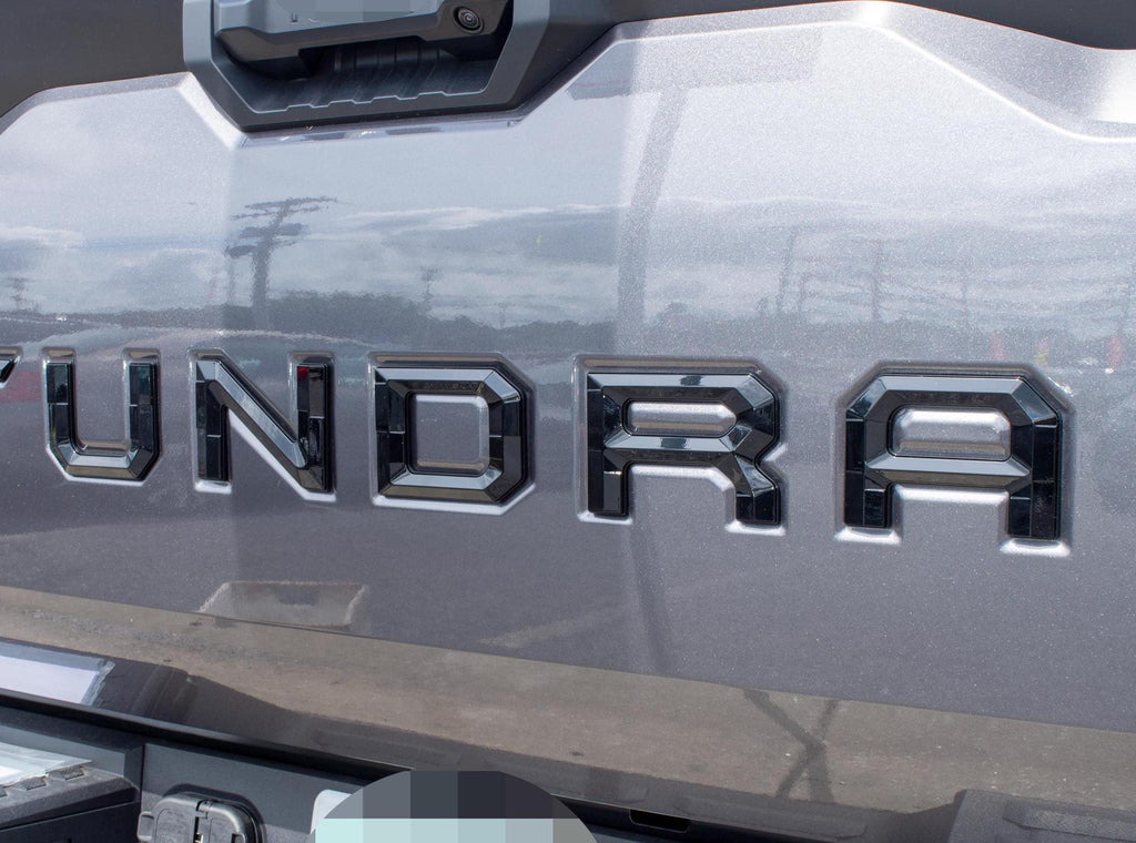 Gloss Black Premium 3D color matched Letters for 2022-2024 Tundra Front Bumper