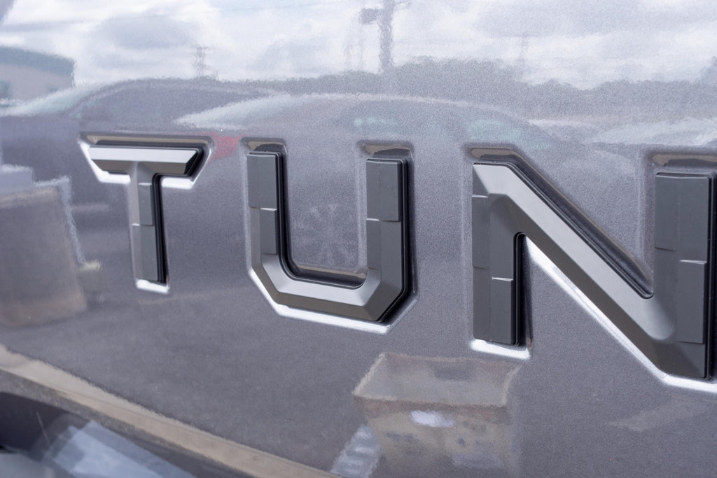 Matte Black Premium 3D color matched Letters for 2022-2024 Tundra Rear tailgate