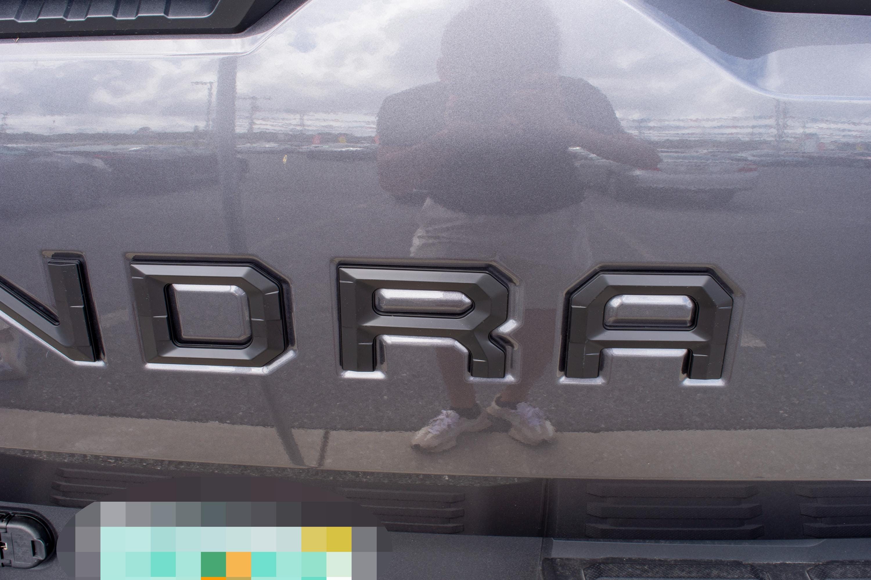 Matte Black Premium 3D color matched Letters for 2022-2024 Tundra Rear tailgate