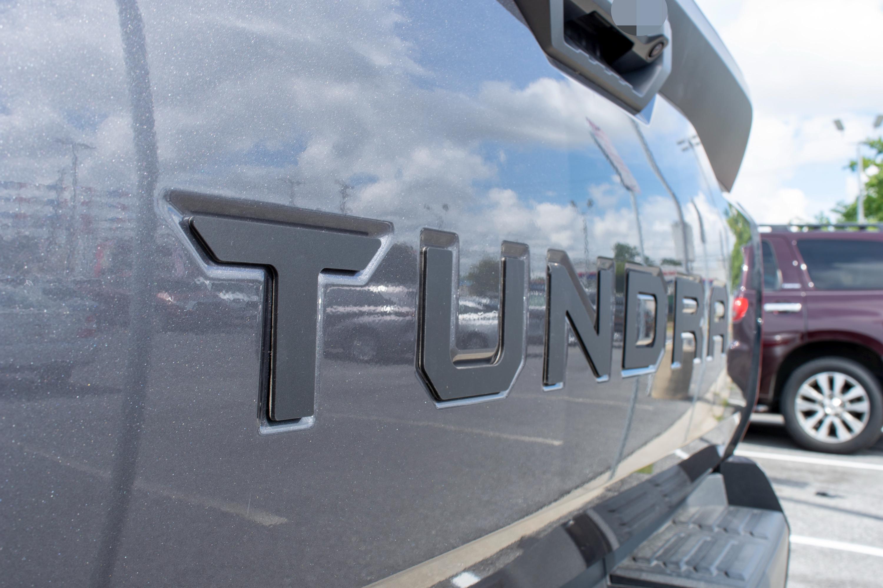 Matte Black 3D color matched Letters for 2022-2024 Tundra Front Bumper