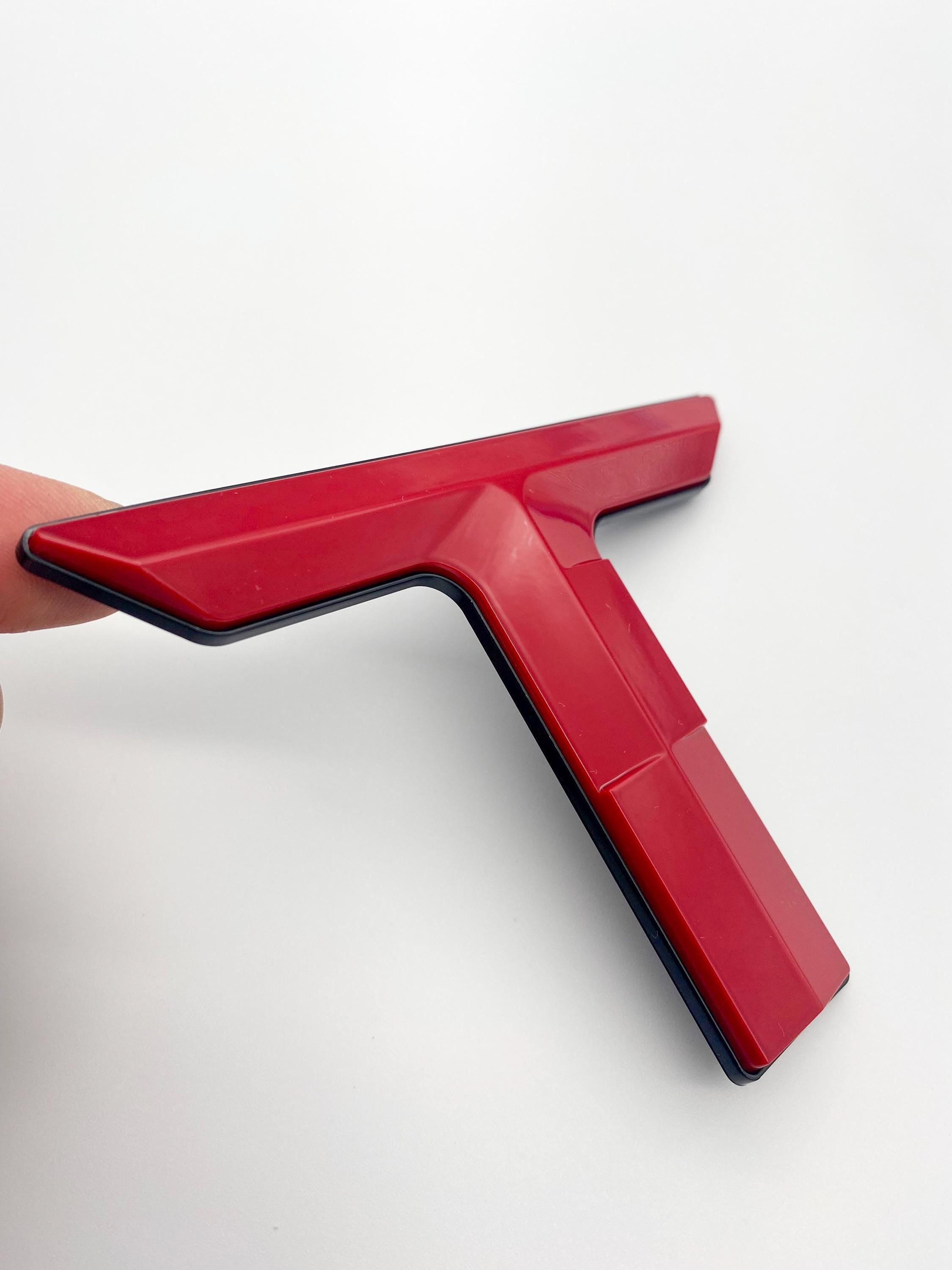 Gloss Red With Black Outline Premium 3D color matched Letters for 2022-2024 Tundra Front Bumper