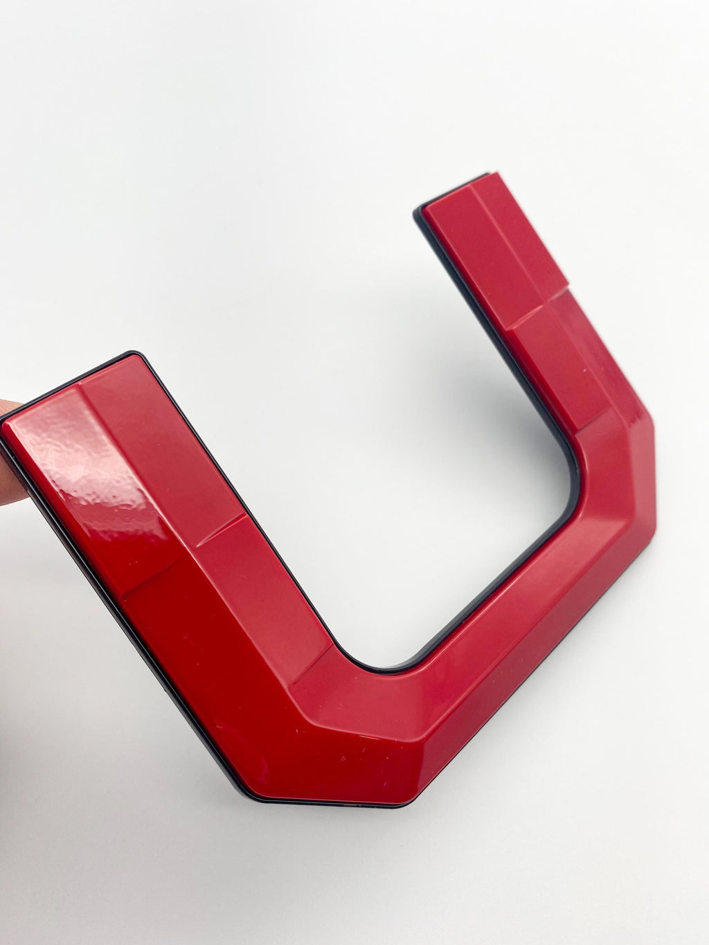 Gloss Red With Black Outline Premium 3D color matched Letters for 2022-2024 Tundra Front Bumper