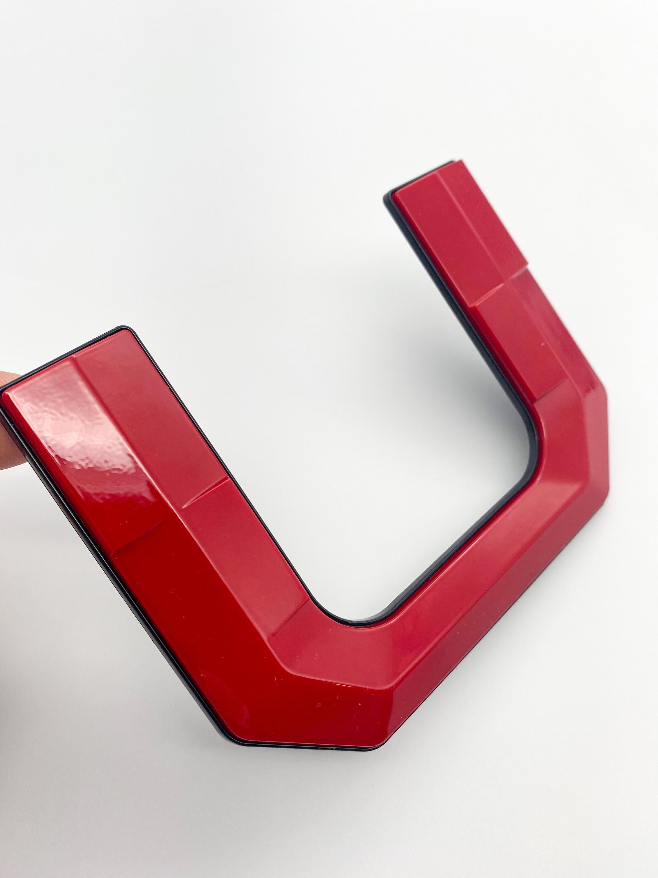 Gloss Red With Black Outline Premium 3D color matched Letters for 2022-2024 Tundra Front Bumper