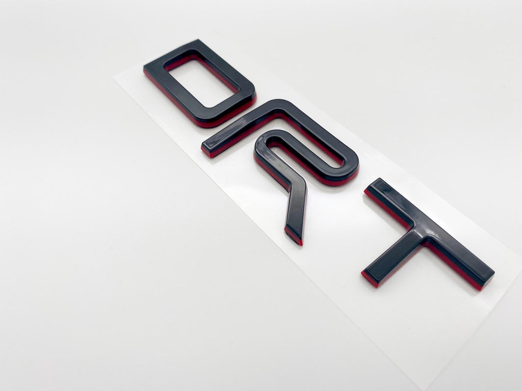 Black with Red outline Fit 2022-2025 Toyota Tundra "TRD" FRONT Grill Decal Inlay Set