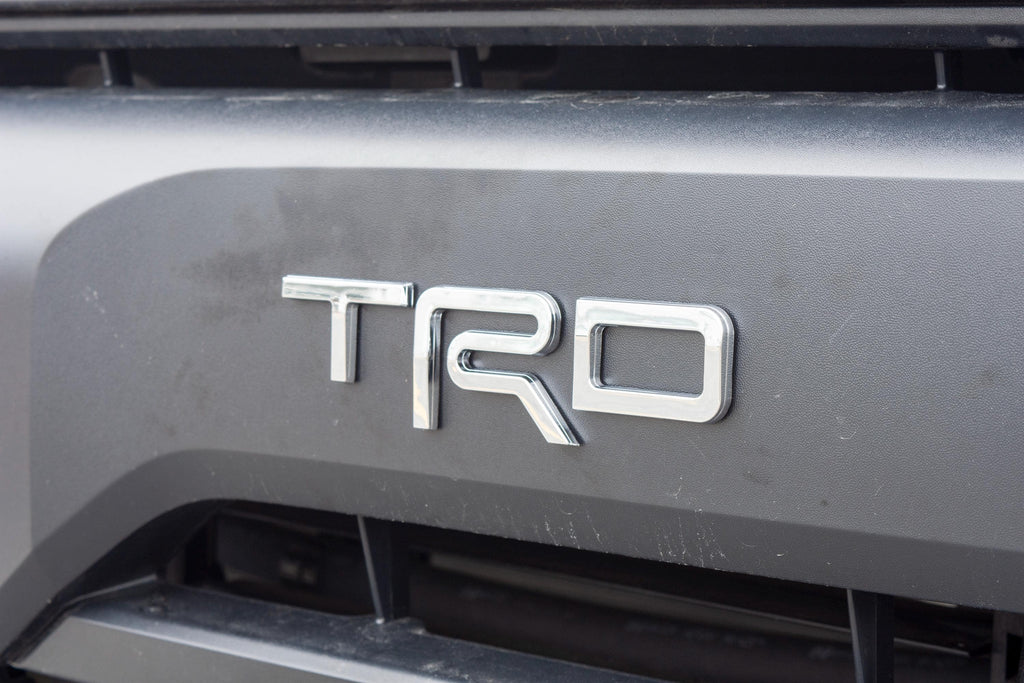 Chrome Fit 2022-2024 Toyota Tundra "TRD" FRONT Grill Decal Inlay Set