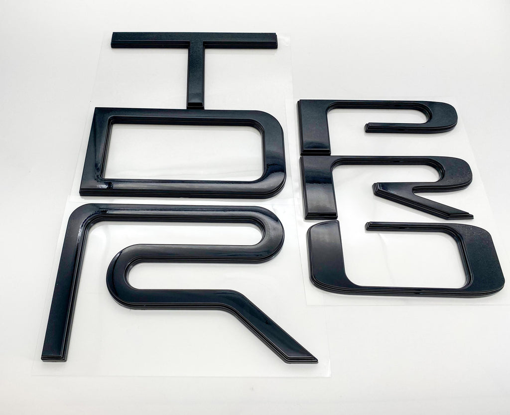 Raised Tailgate Insert Letters Tailgate Letters Insert Plastic ABS Badge Fits 2022+ Tundra TRD Pro Tailgate Decals