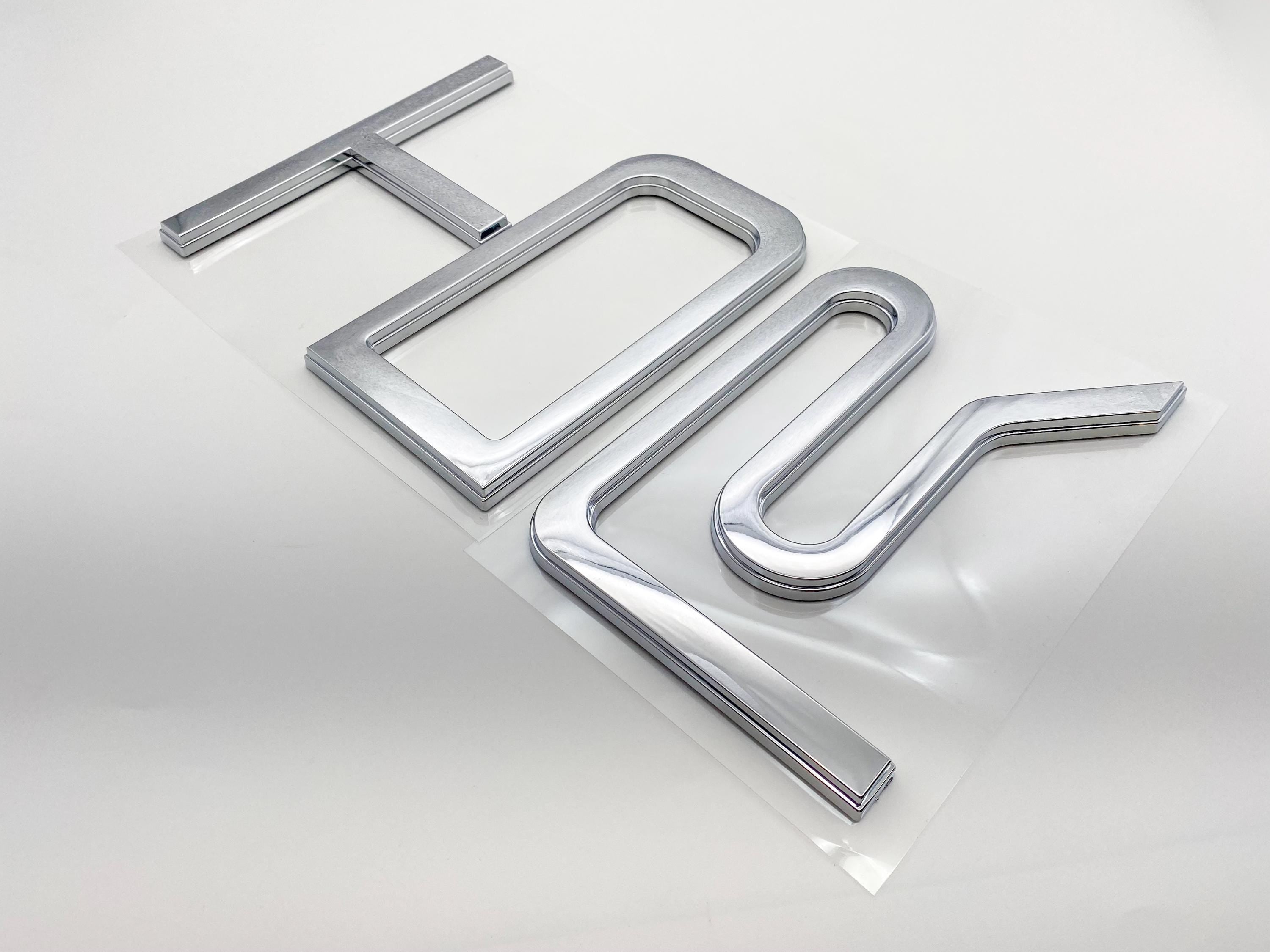 Chrome Raised Tailgate Insert Letters Tailgate Letters Insert Plastic ABS Badge Fits 2022+ Tundra TRD Pro Tailgate Decals