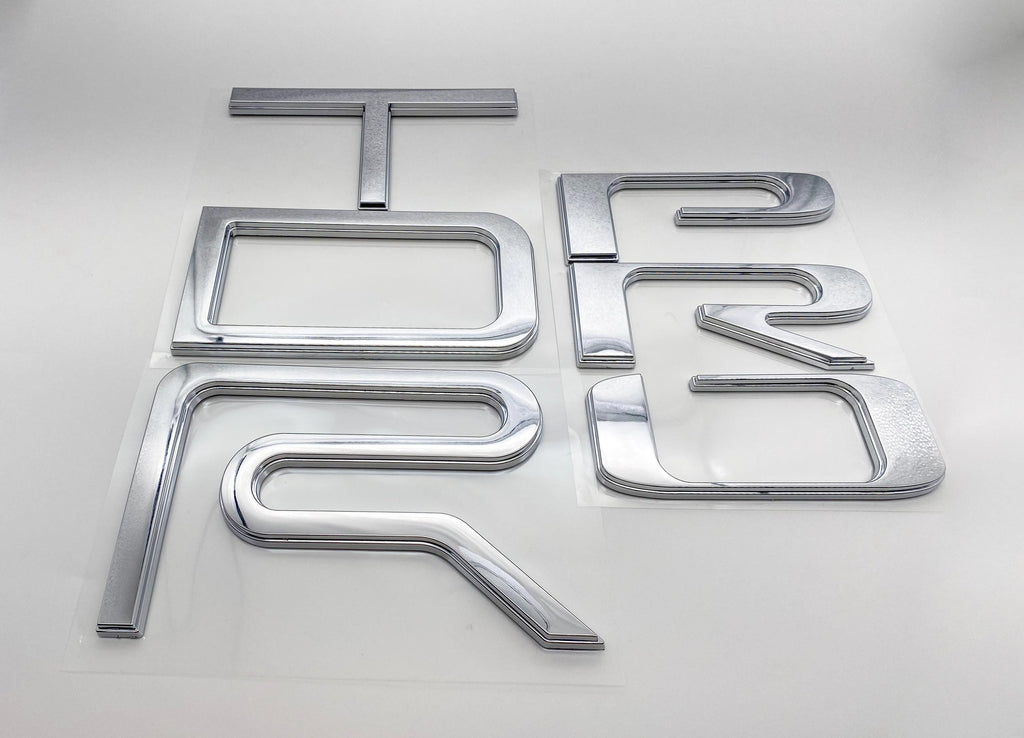 Chrome Raised Tailgate Insert Letters Tailgate Letters Insert Plastic ABS Badge Fits 2022+ Tundra TRD Pro Tailgate Decals