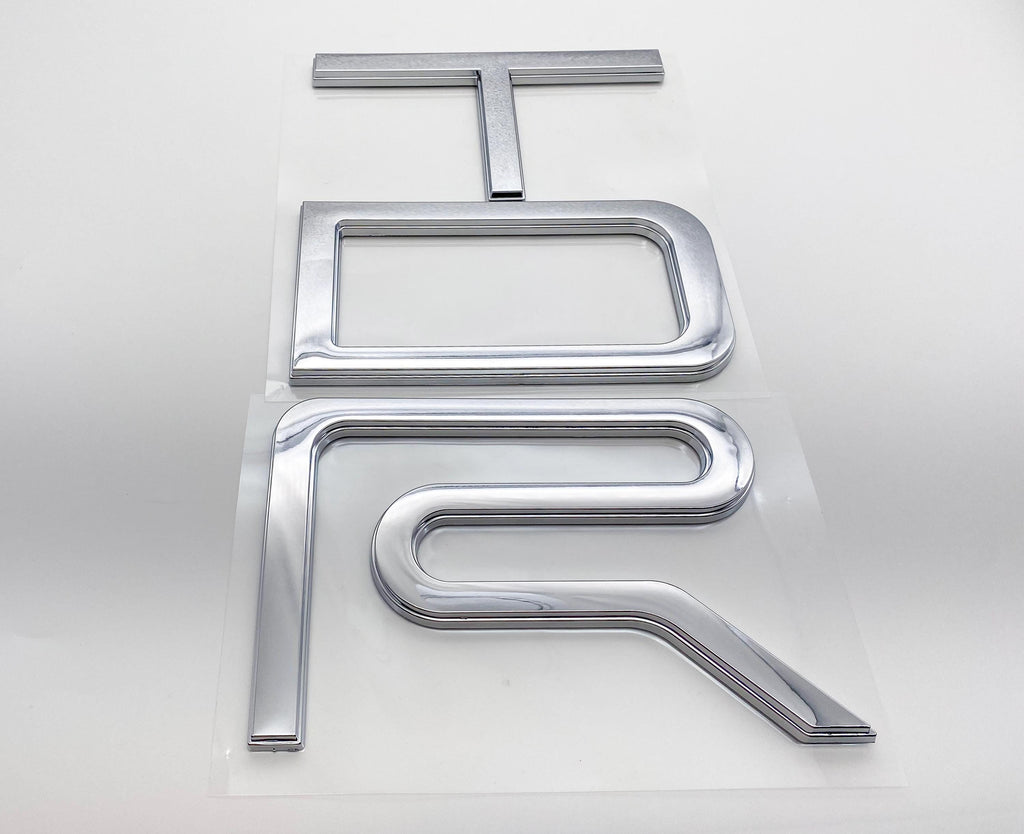 Chrome Raised Tailgate Insert Letters Tailgate Letters Insert Plastic ABS Badge Fits 2022+ Tundra TRD Pro Tailgate Decals