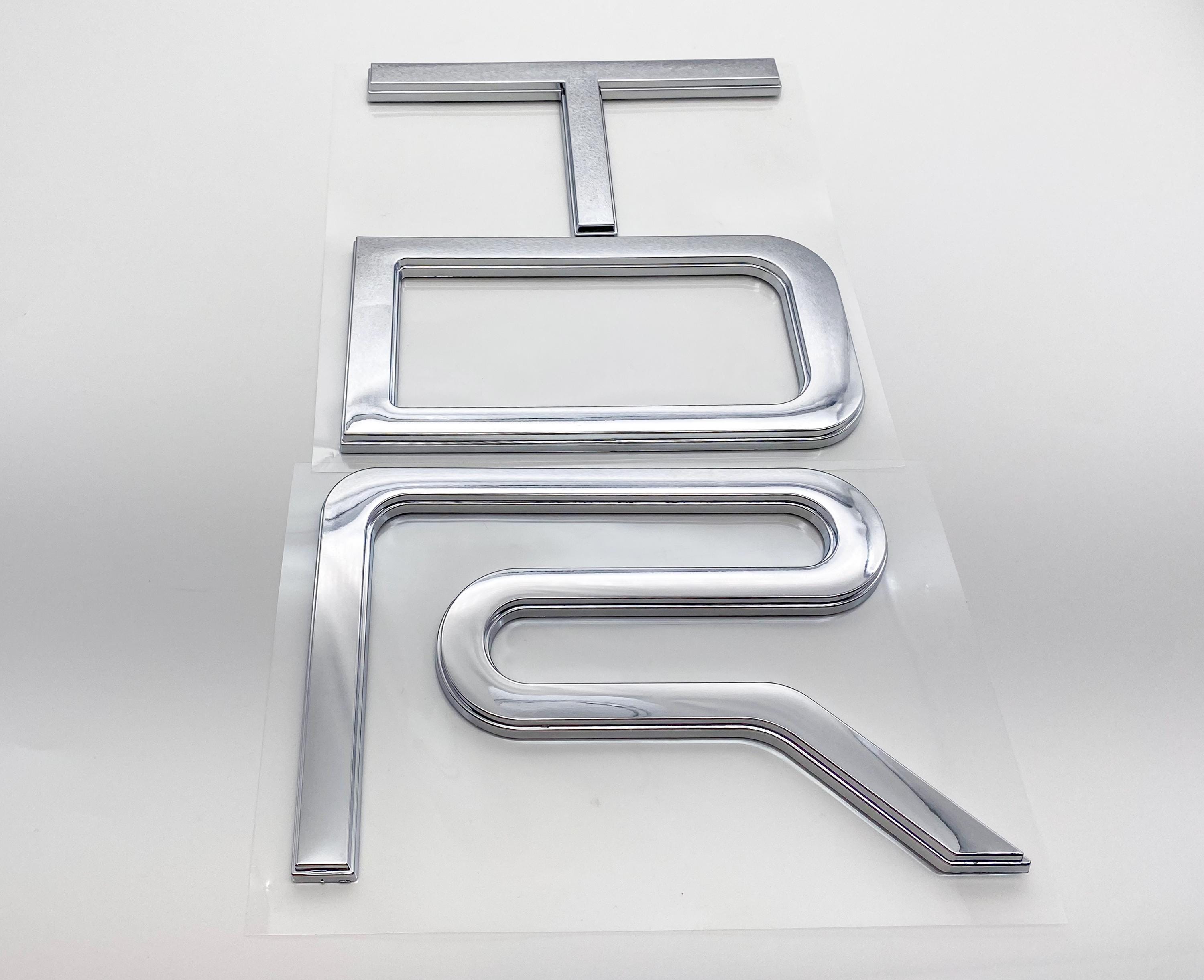 Chrome Raised Tailgate Insert Letters Tailgate Letters Insert Plastic ABS Badge Fits 2022+ Tundra TRD Pro Tailgate Decals