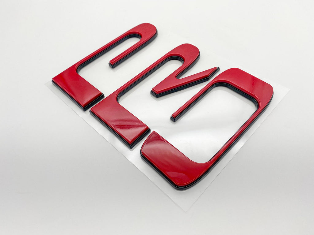 Red with Black outline Raised Tailgate Insert Letters Tailgate Letters Insert Plastic ABS Badge Fits 2022+ Tundra TRD Pro Tailgate Decals