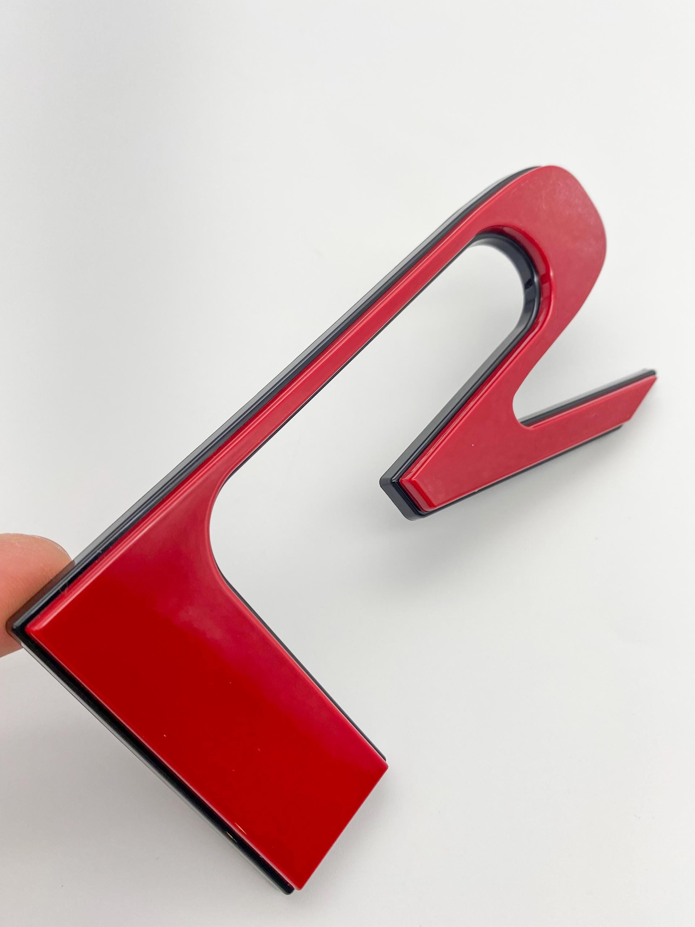 Red with Black outline Raised Tailgate Insert Letters Tailgate Letters Insert Plastic ABS Badge Fits 2022+ Tundra TRD Pro Tailgate Decals