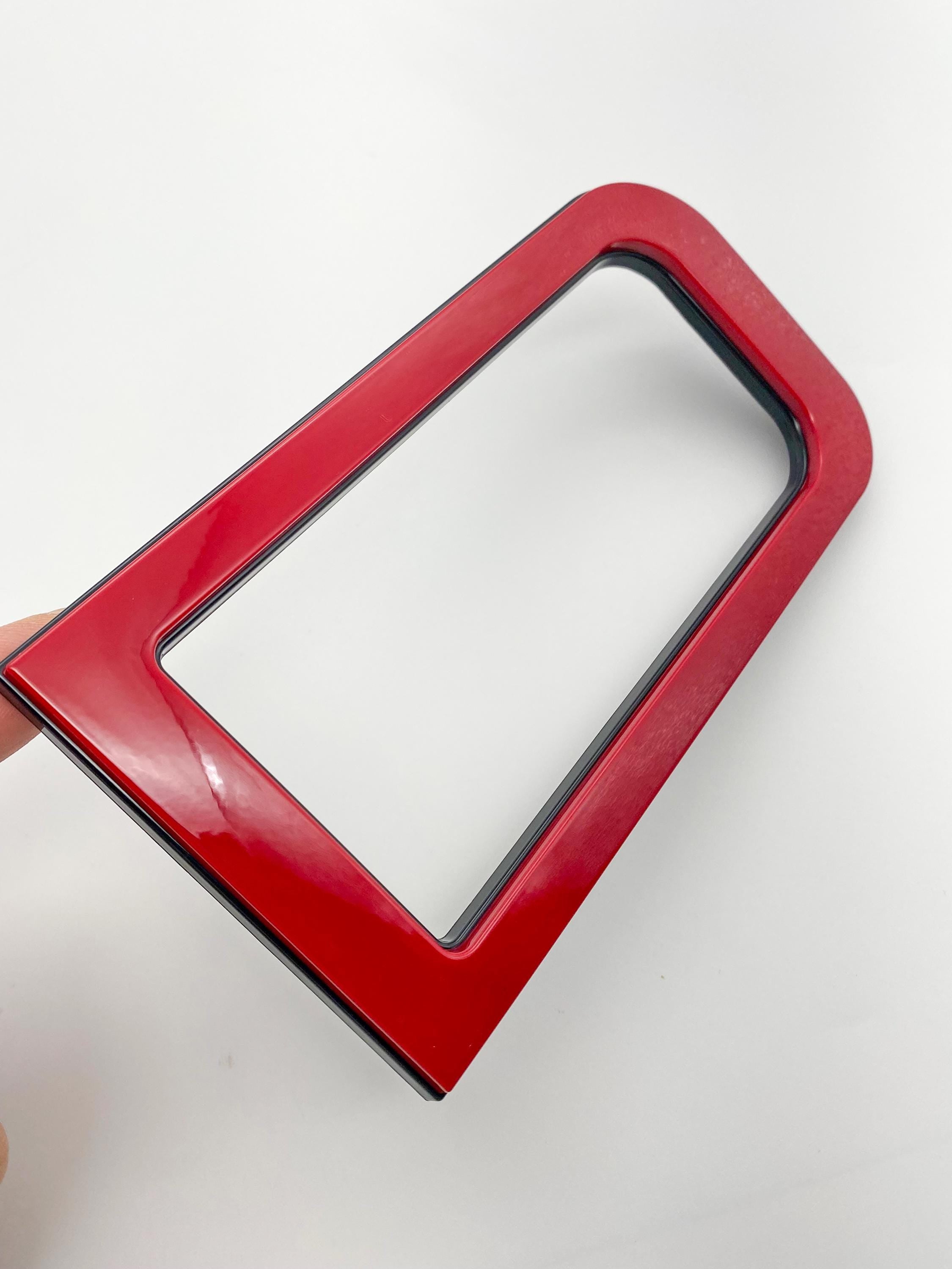 Red with Black outline Raised Tailgate Insert Letters Tailgate Letters Insert Plastic ABS Badge Fits 2022+ Tundra TRD Pro Tailgate Decals