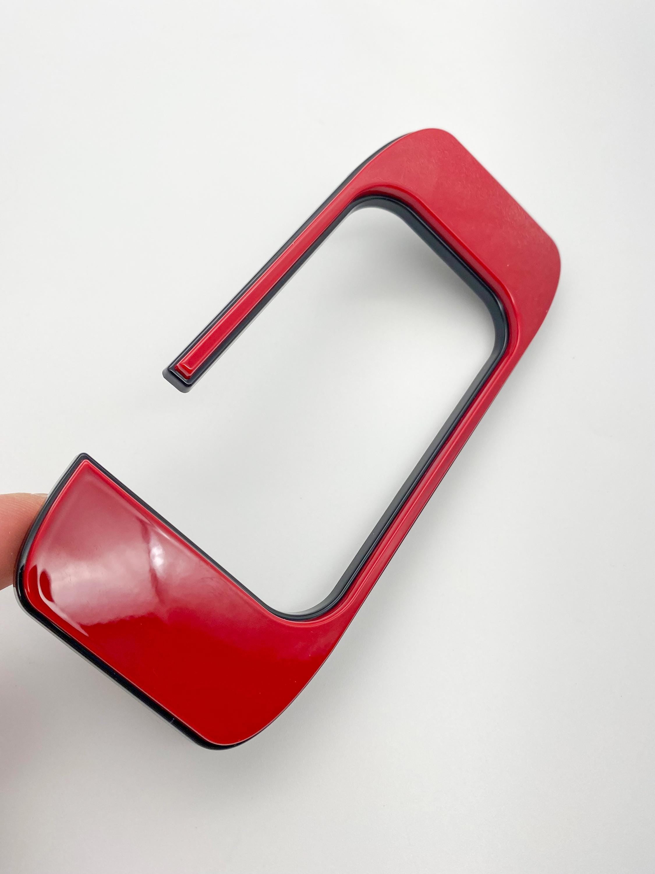 Red with Black outline Raised Tailgate Insert Letters Tailgate Letters Insert Plastic ABS Badge Fits 2022+ Tundra TRD Pro Tailgate Decals