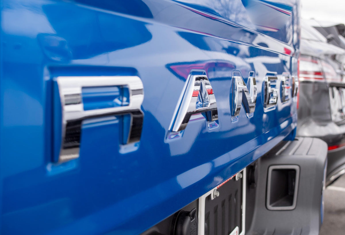 Chrome Raised Tailgate Insert Letters Tailgate Letters Insert Plastic ABS Badge Fits 2019-2024 Ford Ranger Tailgate