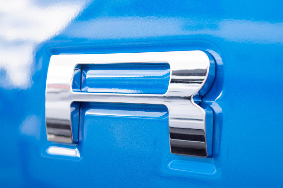 Chrome Raised Tailgate Insert Letters Tailgate Letters Insert Plastic ABS Badge Fits 2019-2024 Ford Ranger Tailgate