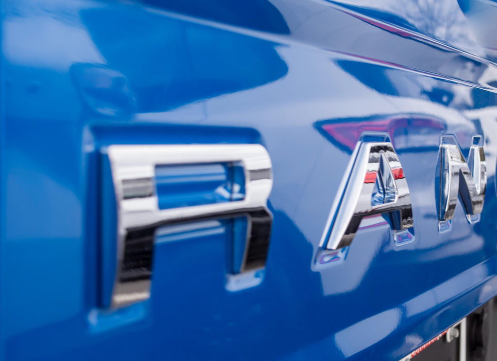 Chrome Raised Tailgate Insert Letters Tailgate Letters Insert Plastic ABS Badge Fits 2019-2024 Ford Ranger Tailgate