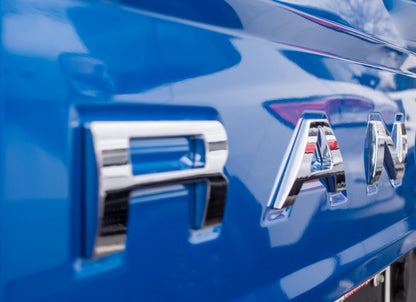 Chrome Raised Tailgate Insert Letters Tailgate Letters Insert Plastic ABS Badge Fits 2019-2024 Ford Ranger Tailgate