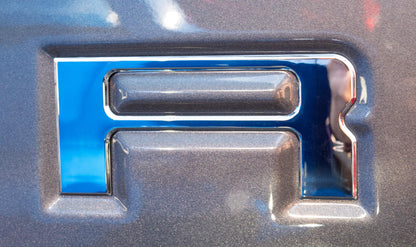 Chrome Raised Tailgate Insert Letters Tailgate Letters Insert Plastic ABS Badge Fits 2019-2023 Ford Ranger Tailgate