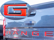 Red Raised Tailgate Insert Letters Tailgate Letters Insert Plastic ABS Badge Fits 2019-2023 Ford Ranger Tailgate