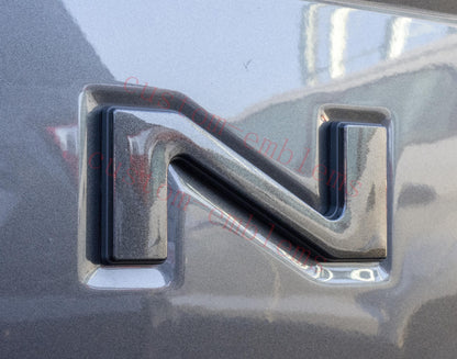 Gray with black outline Raised Tailgate Insert Letters Tailgate Letters Insert Plastic ABS Badge Fits 2019-2023 Ford Ranger Tailgate