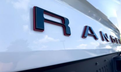 Raised Tailgate Insert Letters Tailgate Letters Insert Plastic ABS Badge Fits 2024 and up Ford Ranger Tailgate