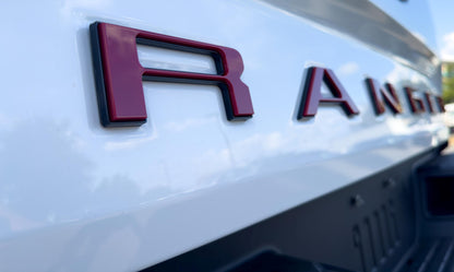 Raised Tailgate Insert Letters Tailgate Letters Insert Plastic ABS Badge Fits 2019-2023 Ford Ranger Tailgate