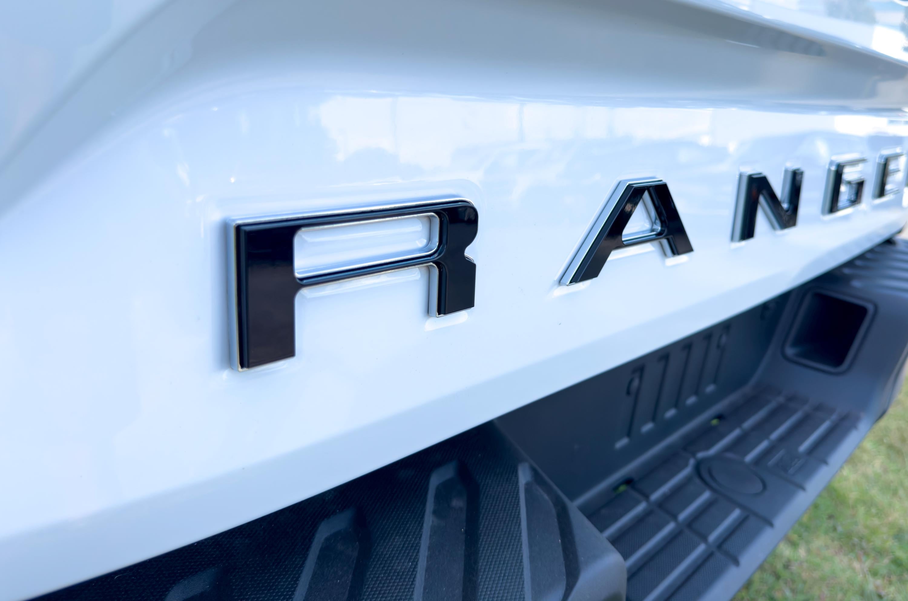 Black with Chrome Outline Raised Tailgate Insert Letters Tailgate Letters Insert Plastic Badge Fits 2019-2023 2024 and up Ranger Tailgate