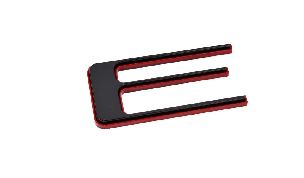 Black with Red Outline Raised Tailgate Insert Letters Tailgate Letters Insert Plastic ABS Badge Fits 2024 and up Ford Ranger Tailgate