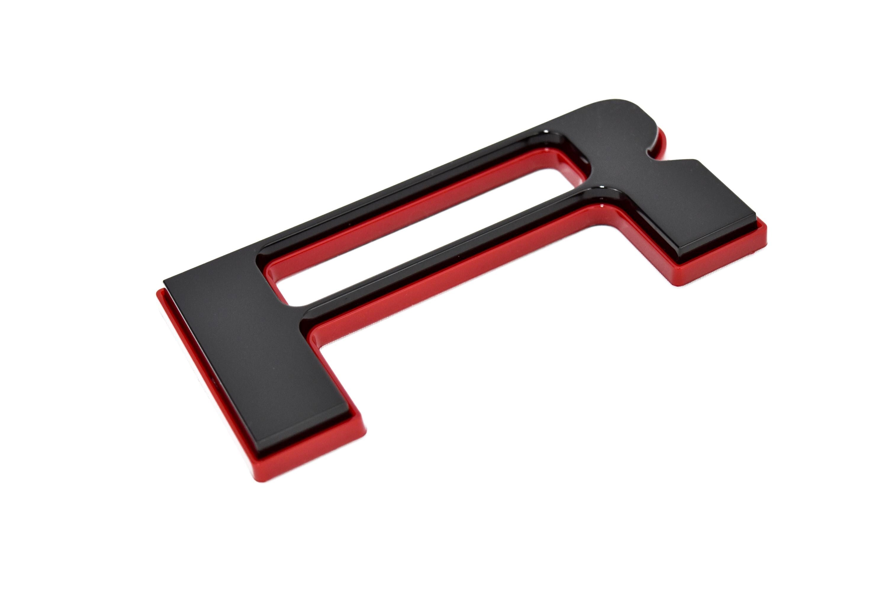 Black with Red Outline Raised Tailgate Insert Letters Tailgate Letters Insert Plastic ABS Badge Fits 2024 and up Ford Ranger Tailgate