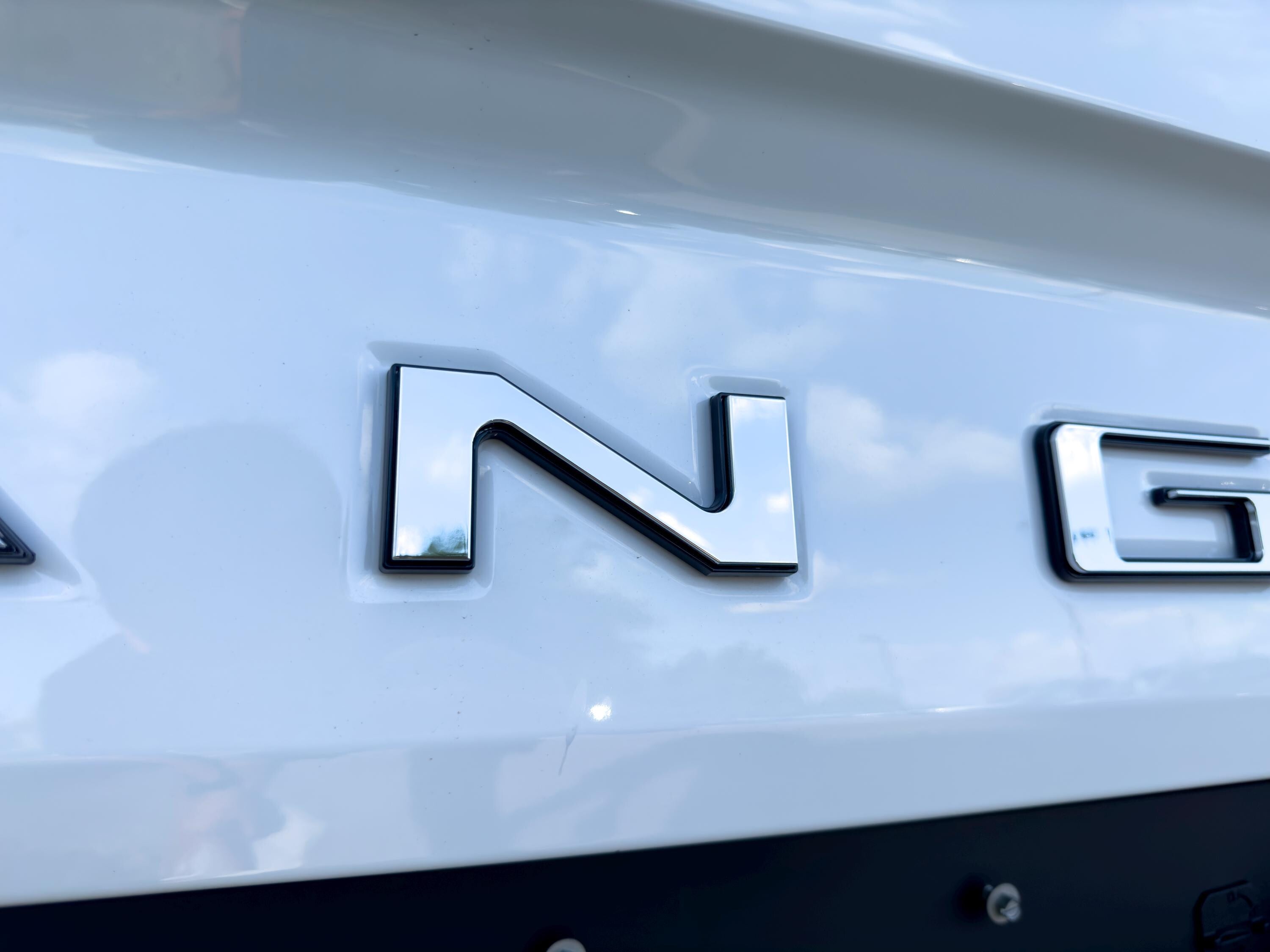 Chrome with Black Outline Raised Tailgate Insert Letters Tailgate Letters Insert Plastic ABS Badge Fits 2024 and up Ford Ranger Tailgate