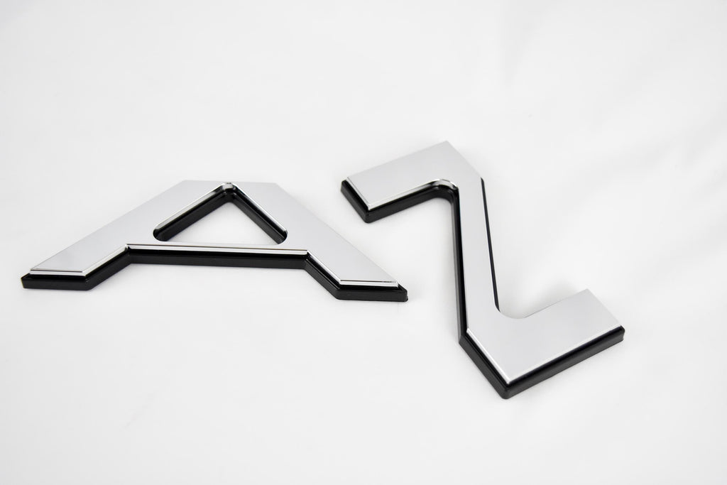 Chrome with Black Outline Raised Tailgate Insert Letters Tailgate Letters Insert Plastic ABS Badge Fits 2024 and up Ford Ranger Tailgate