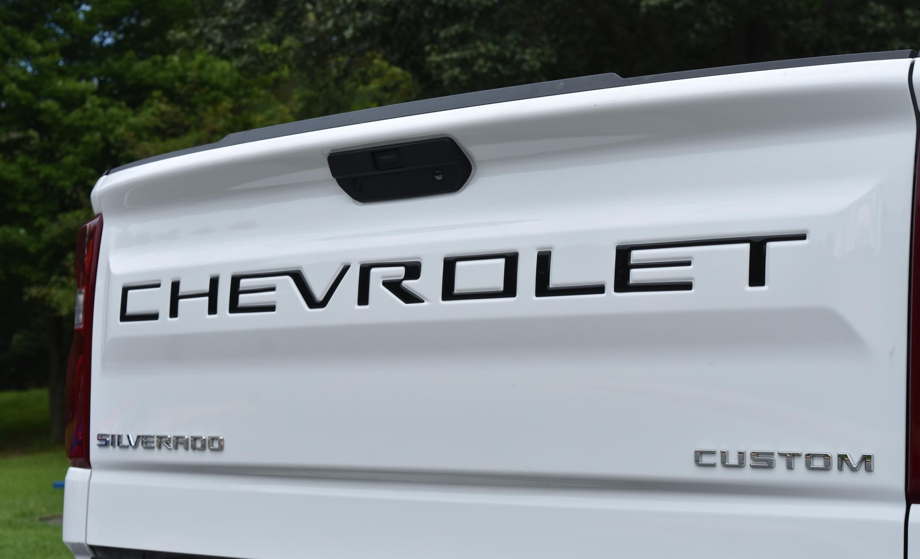 3D Raised Coated Tailgate Letter Inserts Decals Fit With Chevrolet Silverado 2019-2024 Model