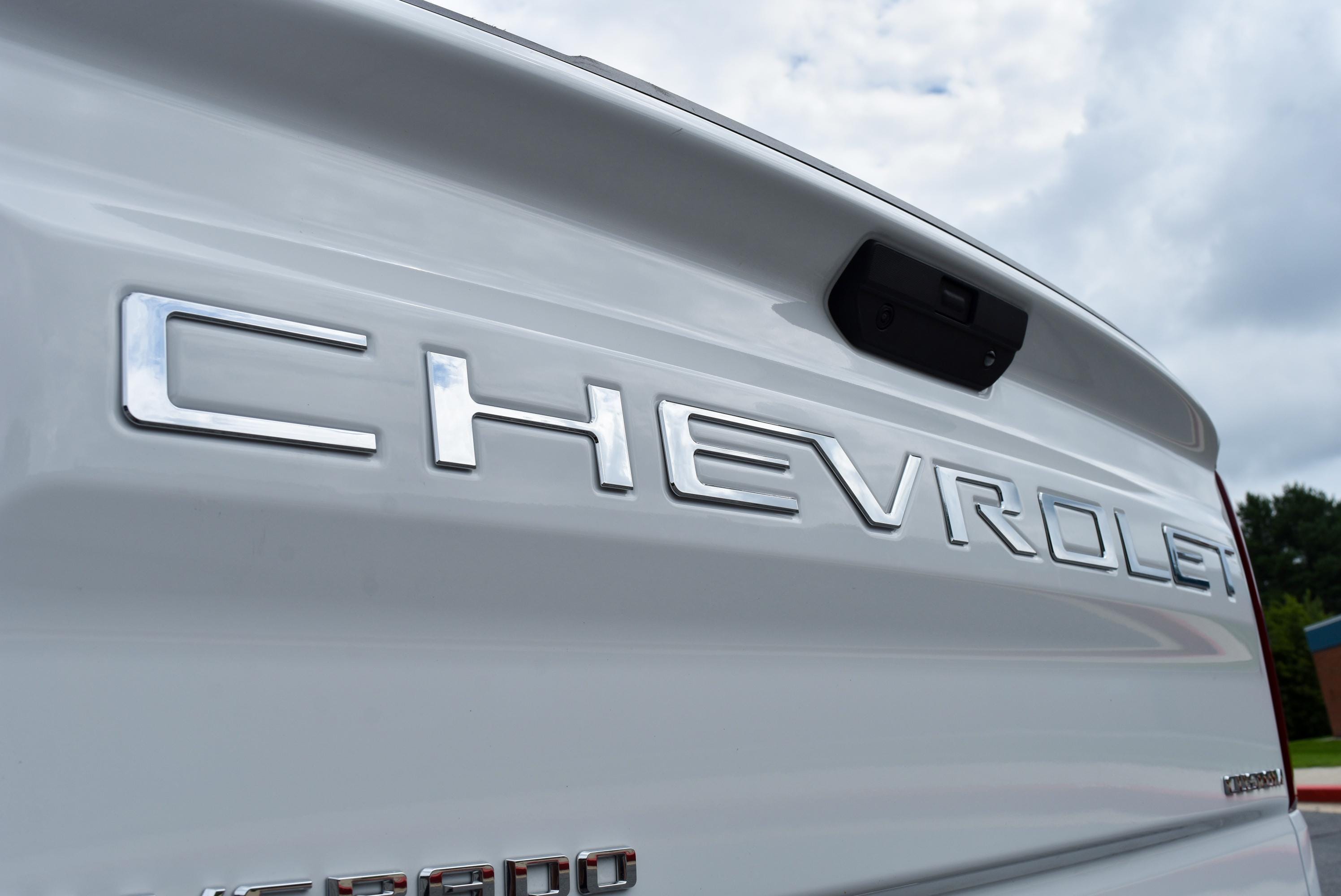 Chrome 3D Raised Coated Tailgate Letter Inserts Decals Fit With Chevrolet Silverado 2019-2024 Model