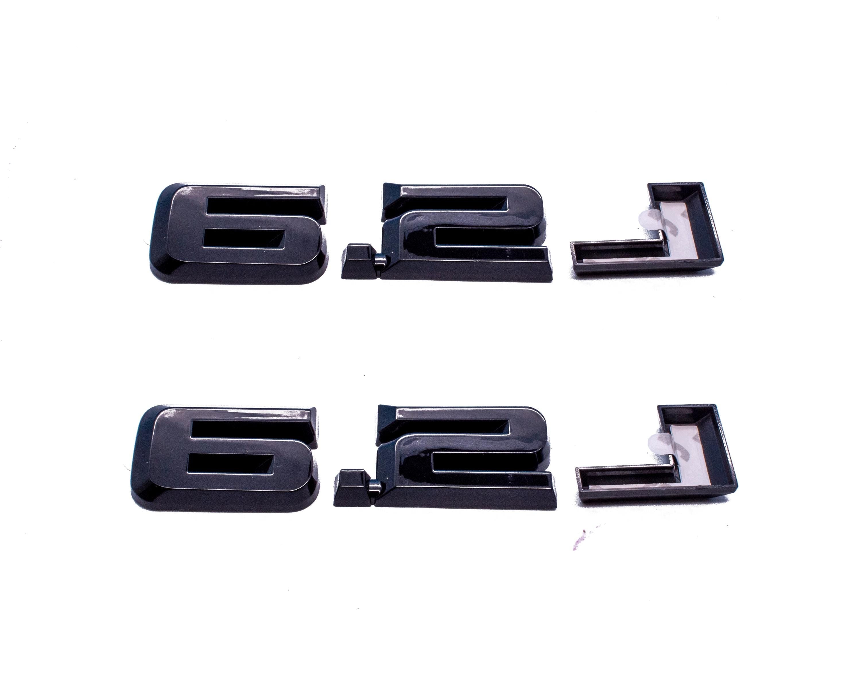 Gloss Black 6.2L overlay Emblems Letter Decals Fit With Chevrolet Silverado 2019-2024 Model