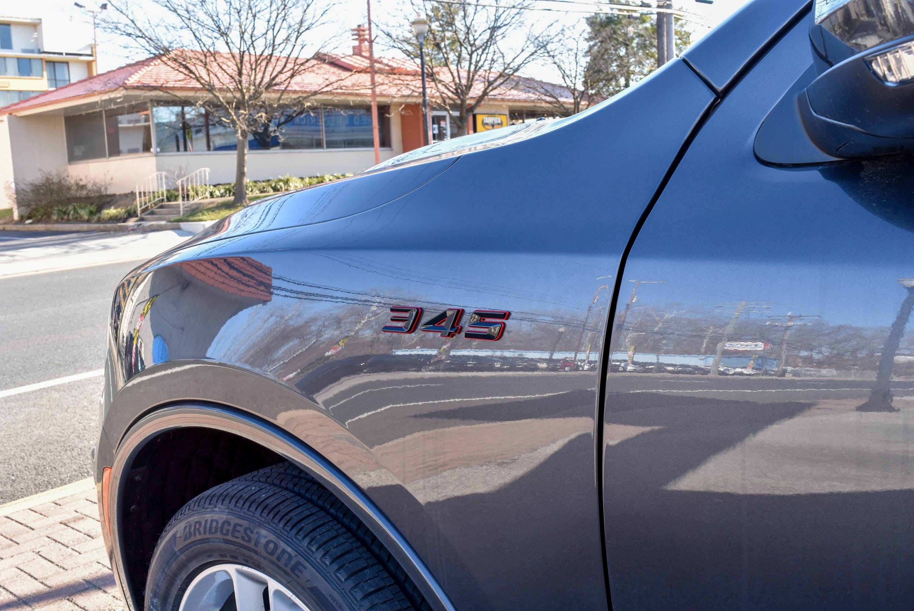 345 Fender Badges  Emblem Angry Aggressive Car Badge | 2 BADGES | 345 3D Fender Badges