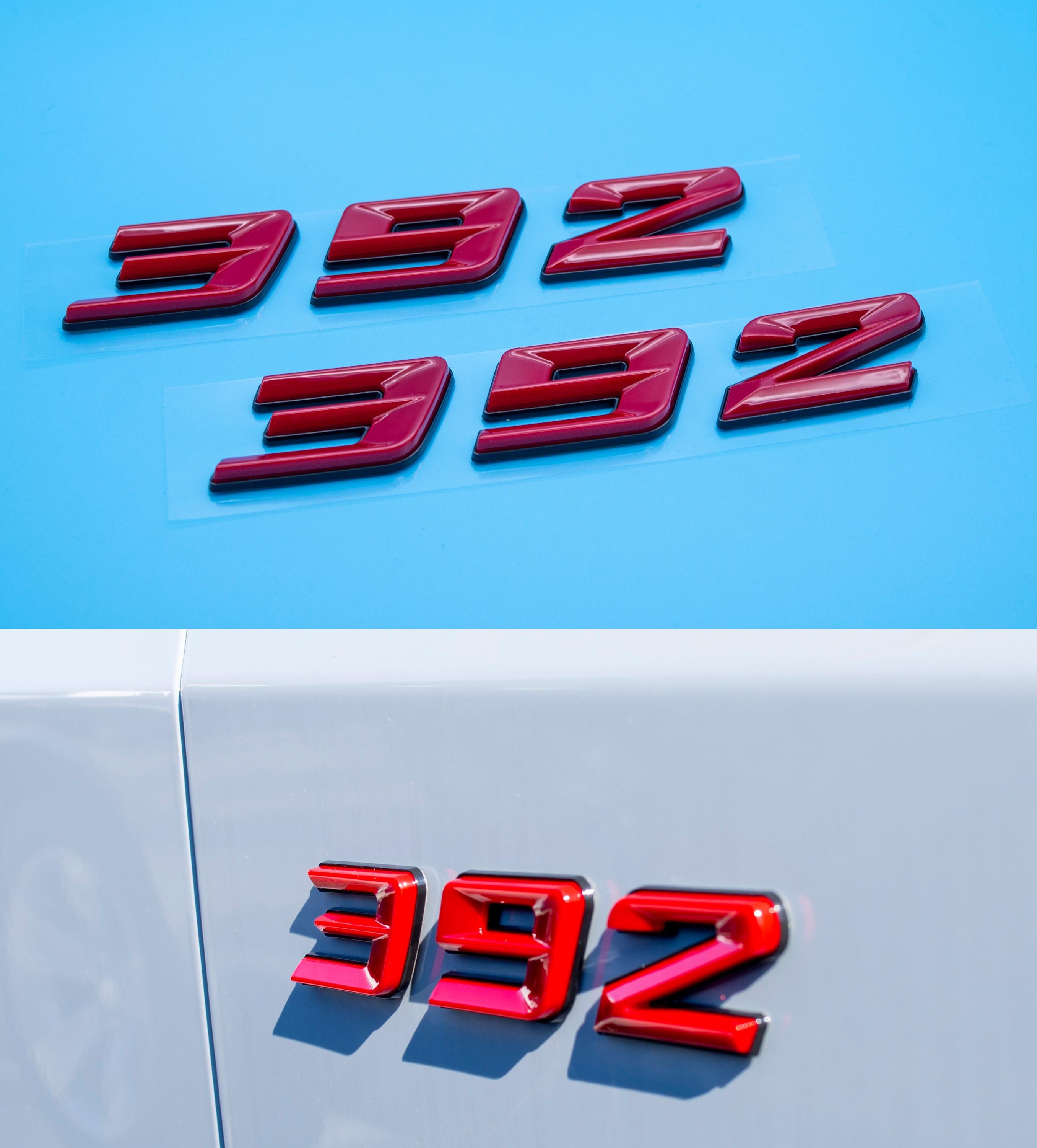 392 Fender Badges  Emblem Angry Aggressive Car Badge | 2 BADGES | 345 3D Fender Badges