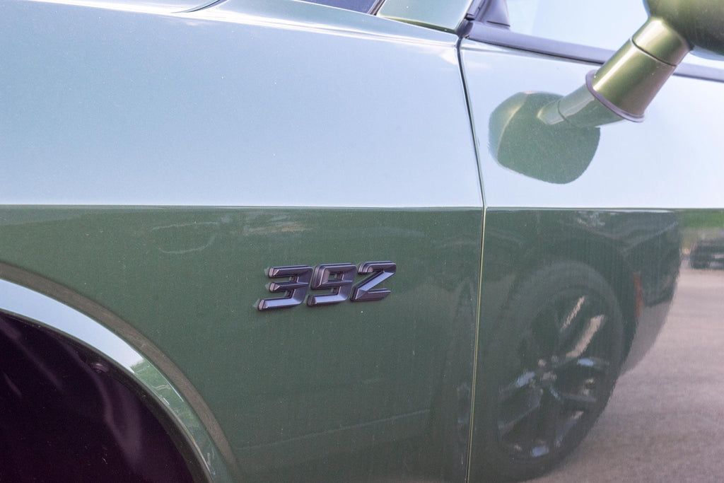 392 Matte Black Fender Badges  Emblem Angry Aggressive Car Badge | 2 BADGES | 345 3D Fender Badges