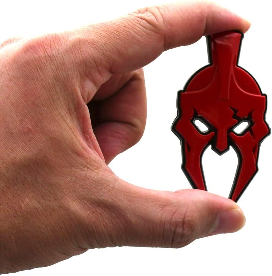 Gladiator Spartan Helm Offroad SUV Auto Emblem Text , Jeep Wrangler Mod 3D Sticker