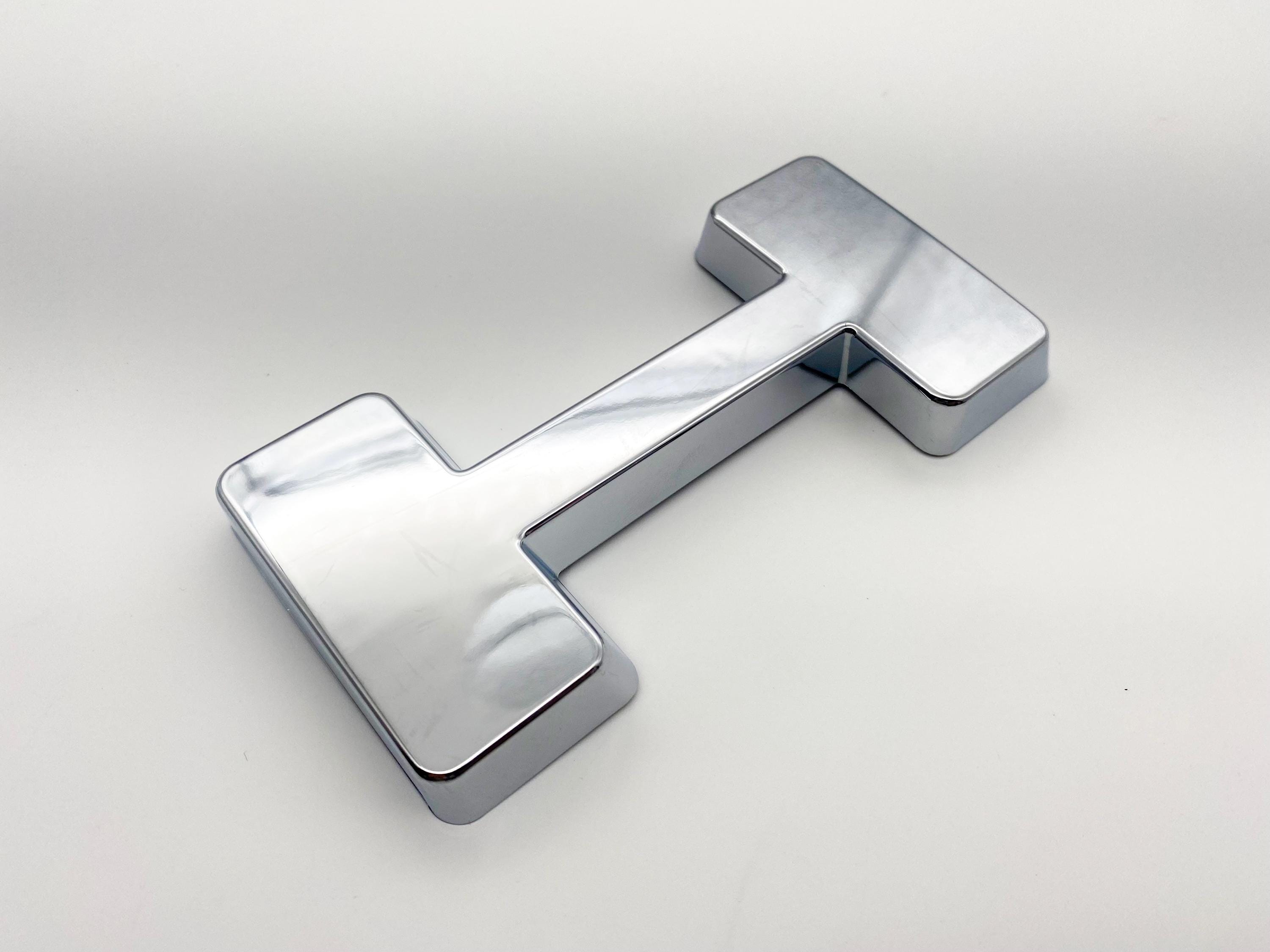 Chrome Overlay Letters Emblem for Front Grille Fits 2022-2025 Chevy Silverado Work Truck GF5 or Custom GF2 , Excludes LTZ High Country ZR2