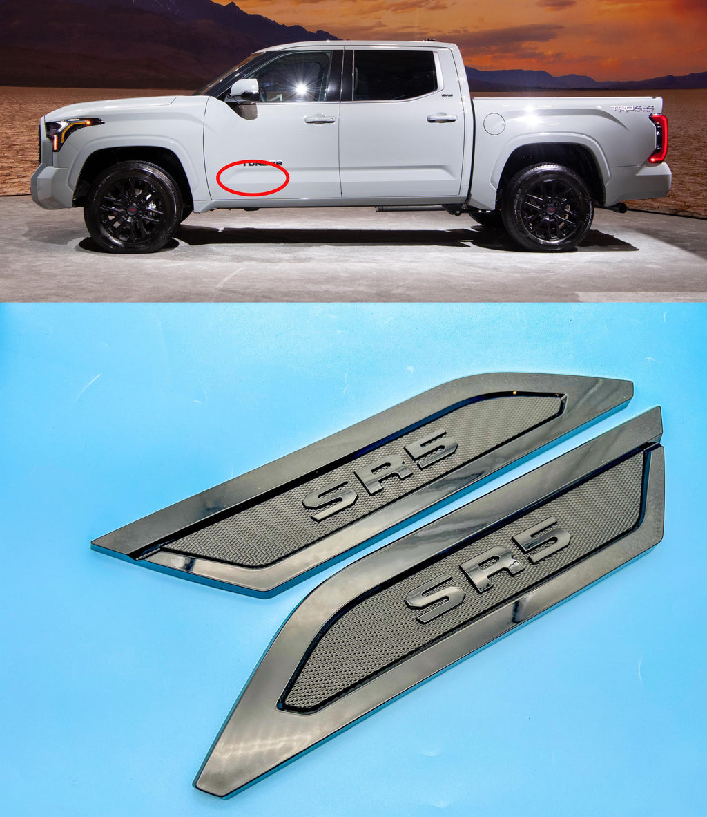 Black Door Side Body Molding Trim For 2022-2025 Toyota Tundra SR5