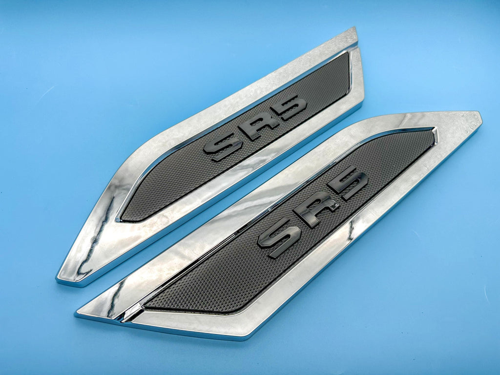 Black Chrome Door Side Body Molding Trim For 2022-2025 Toyota Tundra SR5