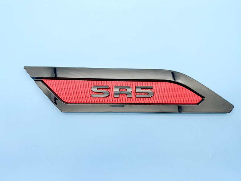 Red Black Door Side Body Molding Trim For 2022-2025 Toyota Tundra SR5