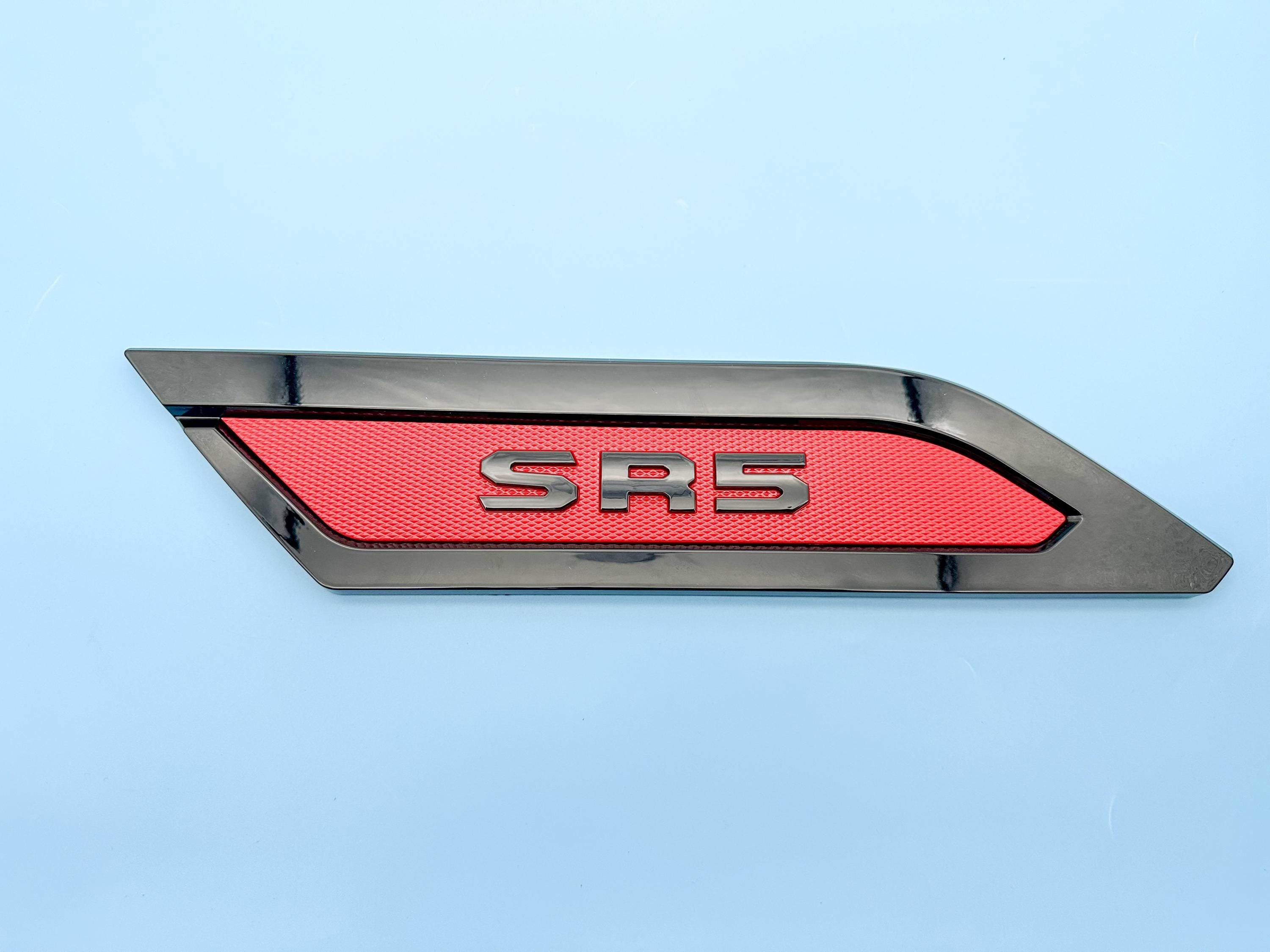 Red Black Door Side Body Molding Trim For 2022-2025 Toyota Tundra SR5