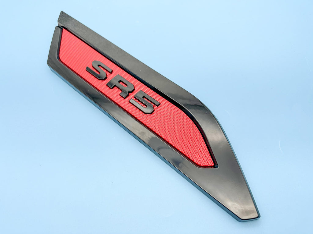 Red Black Door Side Body Molding Trim For 2022-2025 Toyota Tundra SR5