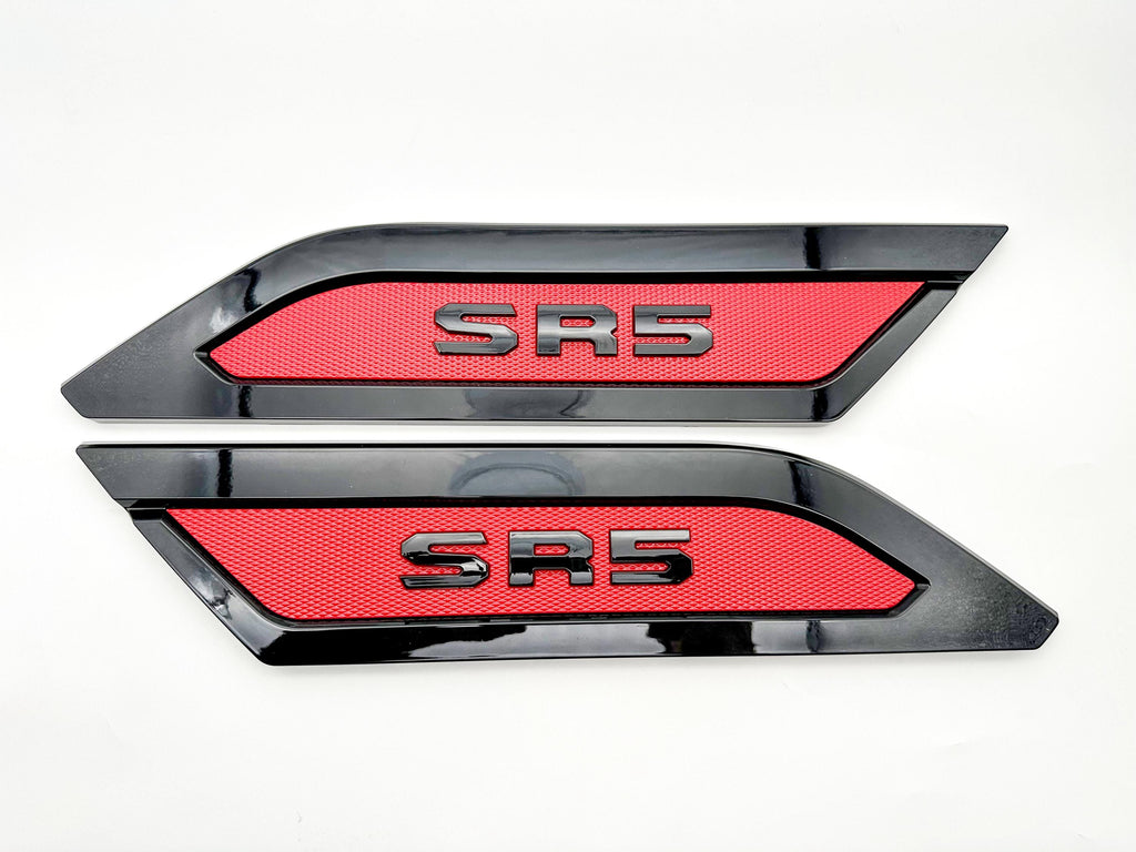 Red Black Door Side Body Molding Trim For 2022-2025 Toyota Tundra SR5