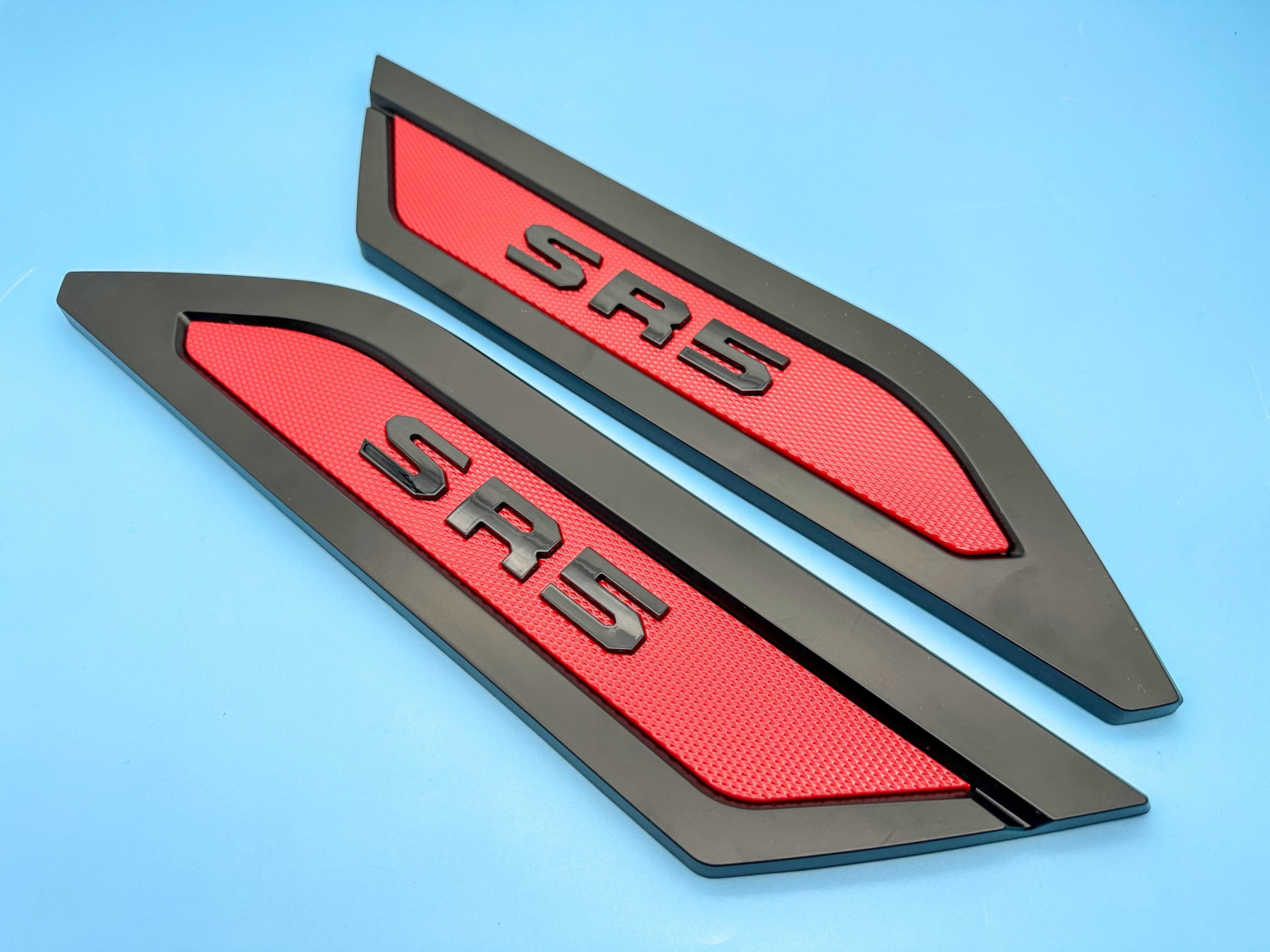 Red Black Door Side Body Molding Trim For 2022-2025 Toyota Tundra SR5