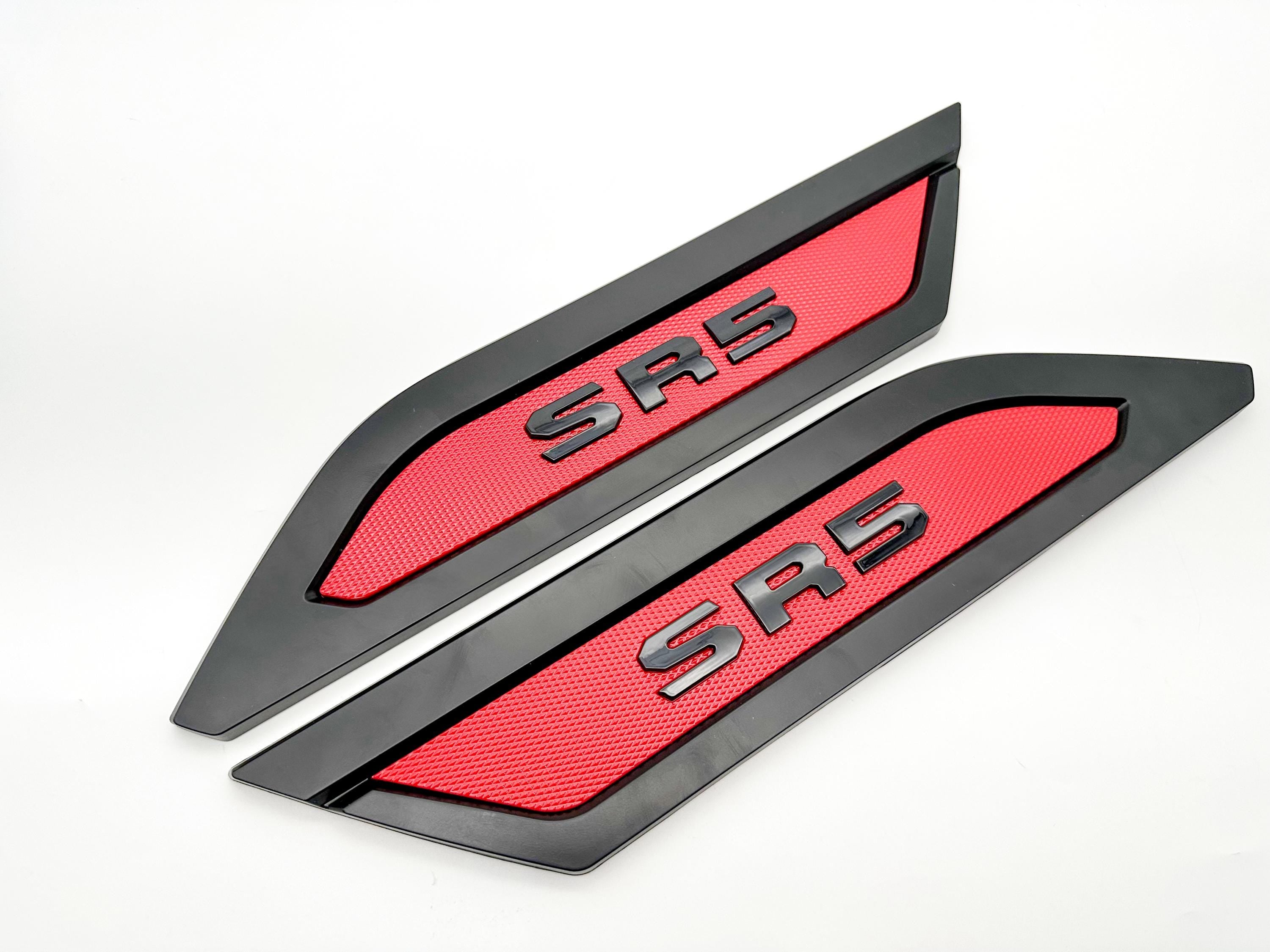 Red Black Door Side Body Molding Trim For 2022-2025 Toyota Tundra SR5